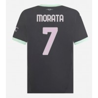 Maglia Calcio AC Milan Alvaro Morata #7 Terza Divisa 2024-25 Manica Corta